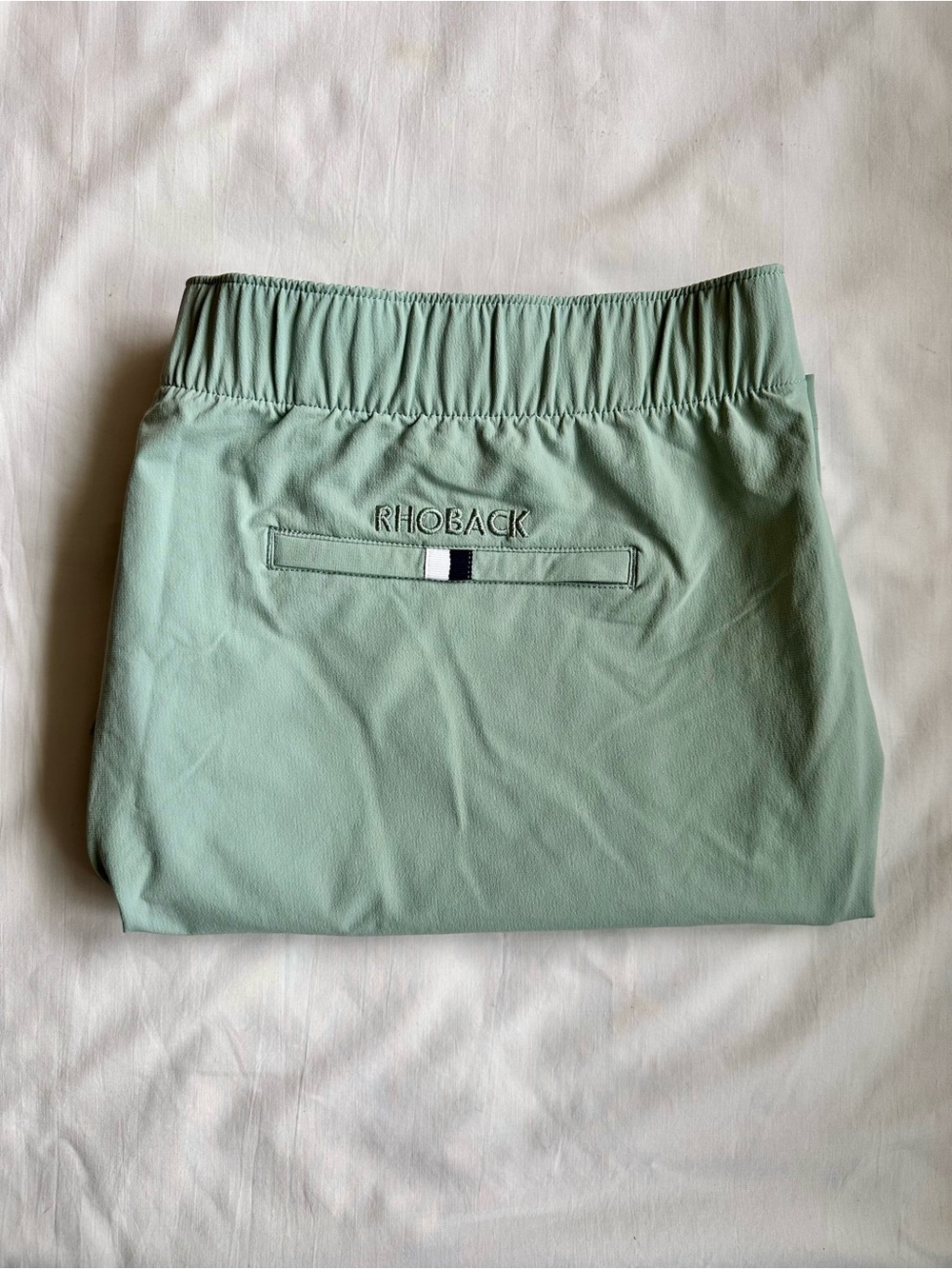 Rhoback Sage Seafoam Green Athletic Shorts with Back Pocket Tie Waist Sz 3XL - Picture 11 of 11